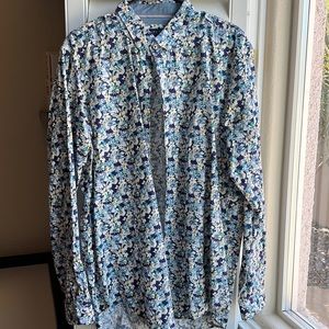 ZARA patterned dress shirt. Slim XXL.